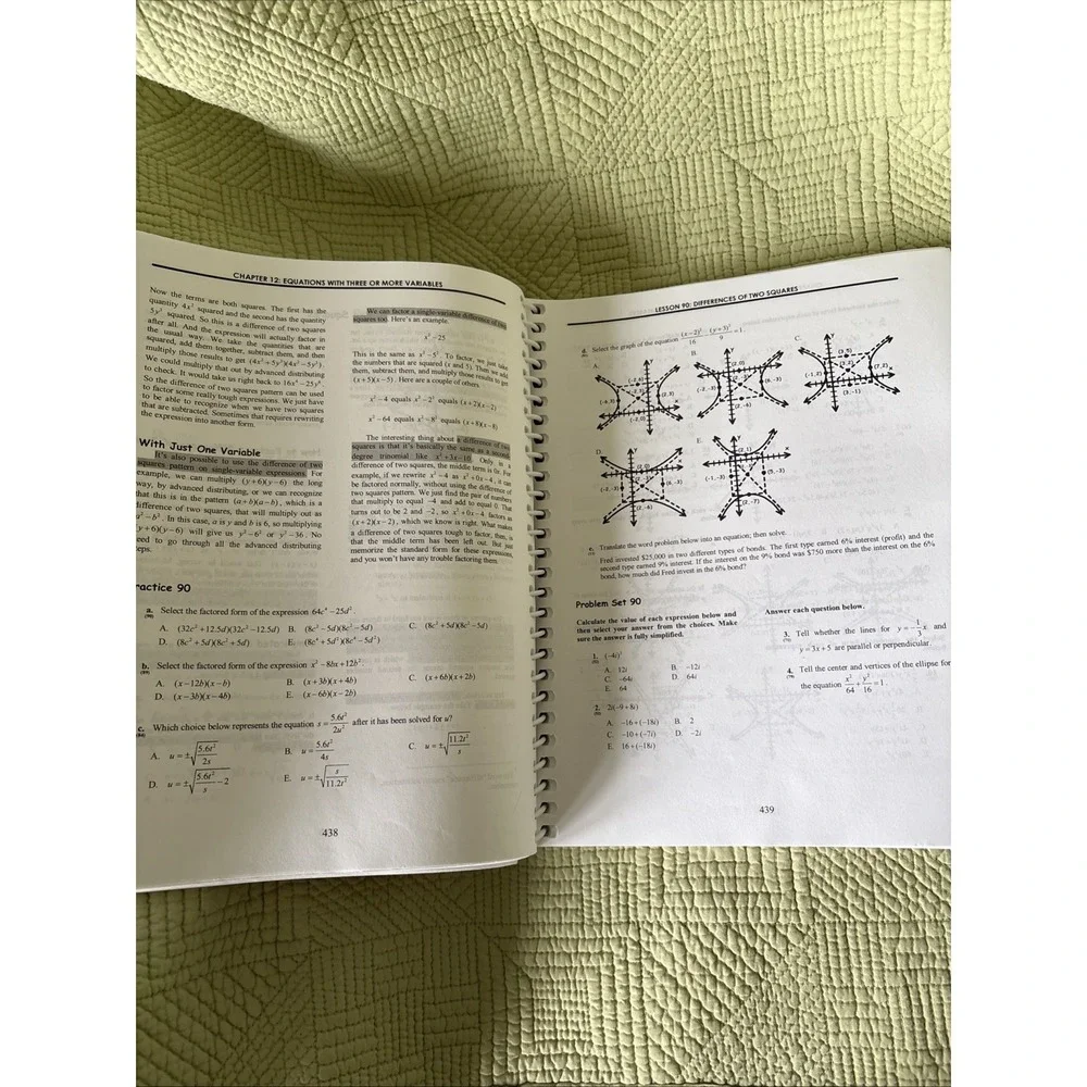 Algebra 2: A Teaching Textbook - Spiral-bound, by Greg and Shawn - Very Helpful